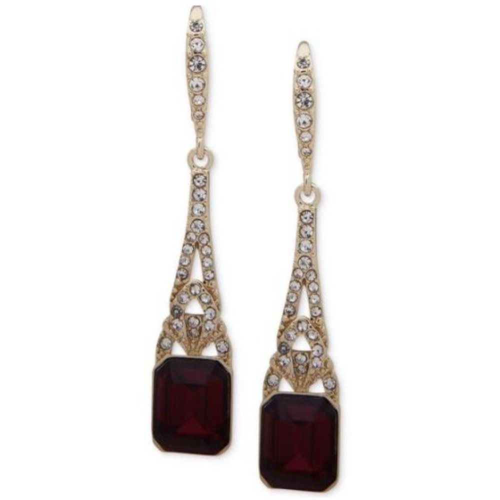 Lauren Ralph Lauren Silver-Tone Pave Earrings